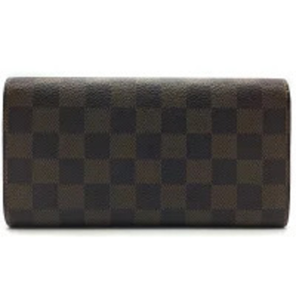 Louis Vuitton Long Damier Wallet Portemonnaie Credit Ebene Brown
